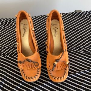 S Edelman moccasin wedges